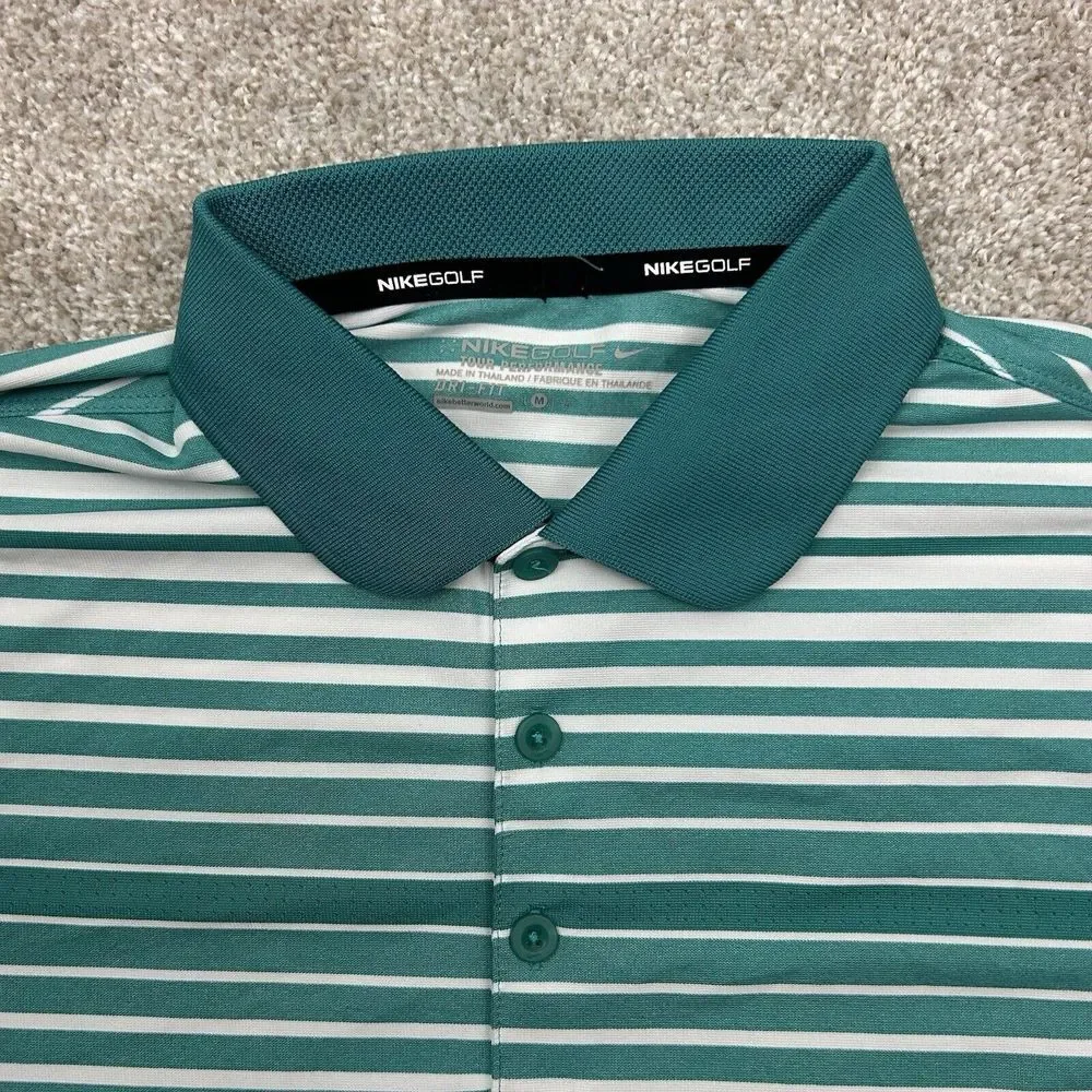 Nike Men's Size Medium Tour Performance Dri Fit Short Sleeve Golf Polo Shirt